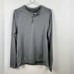 Lululemon Metal Vent Tech Long Sleeve Shirt Mens Medium Grey